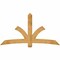 Ekena Millwork Davenport Rough Sawn Timber Gable Bracket, Western Red Cedar, 84"W x 45"H x 2"D x 6"F, 13/12 Pitch GBW084X45X0206DAV00RWR - alternate 1